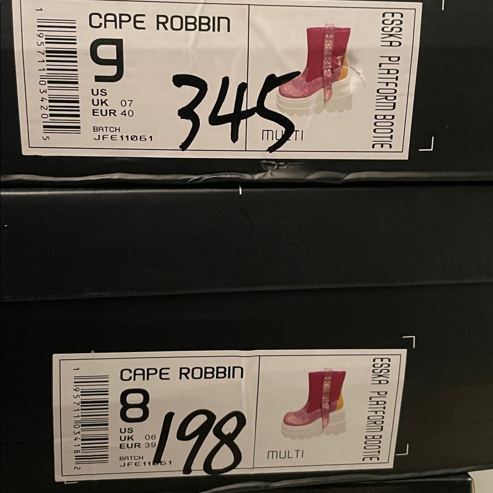 •CAPE ROBBIN• “Esska” Chunky Platform Stud Buckle Multi Ankle Boots // NIB - Picture 15 of 16